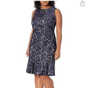 NWT Eliza J Women’s Plus Size Dress Navy size 16